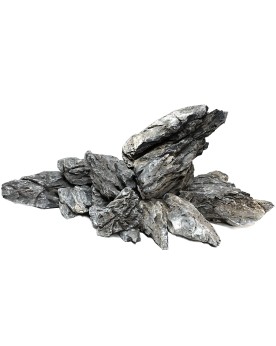 Pierres Seiryu gris clair a noir textures naturelles