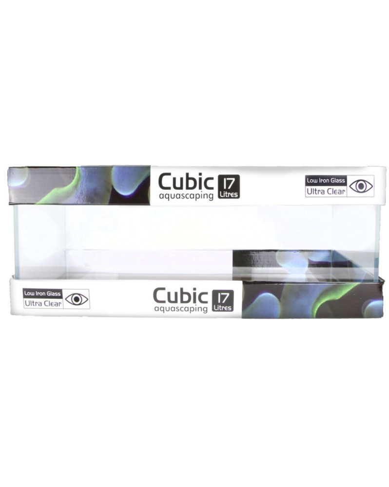Aquarium Cubic Blau 45 x 24 x 16 cm verre Ultra Clear