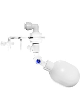 Flotteur avec robinet et support pour osmoseur 1/4