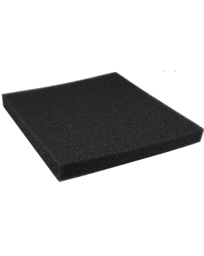 Plaque mousse filtration 25x25x2.5 cm maille moyenne pour filtre