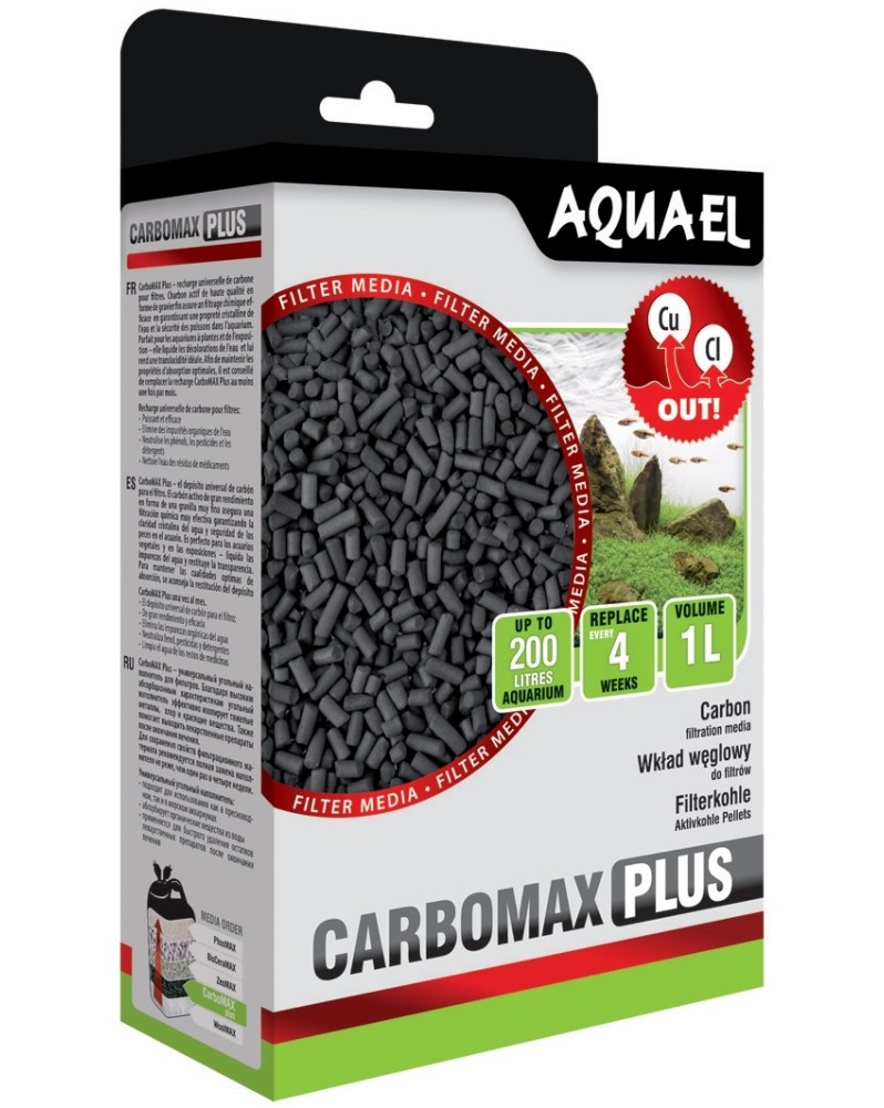 AQUAEL CarboMax Plus charbon actif pour aquarium