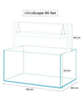 Aquael Ultrascape 90 FOREST aquarium extra clair 90cm