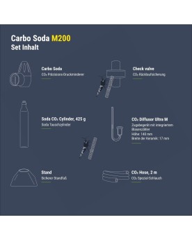 Kit CO2 Dennerle 425gr pour aquarium 200 litres
