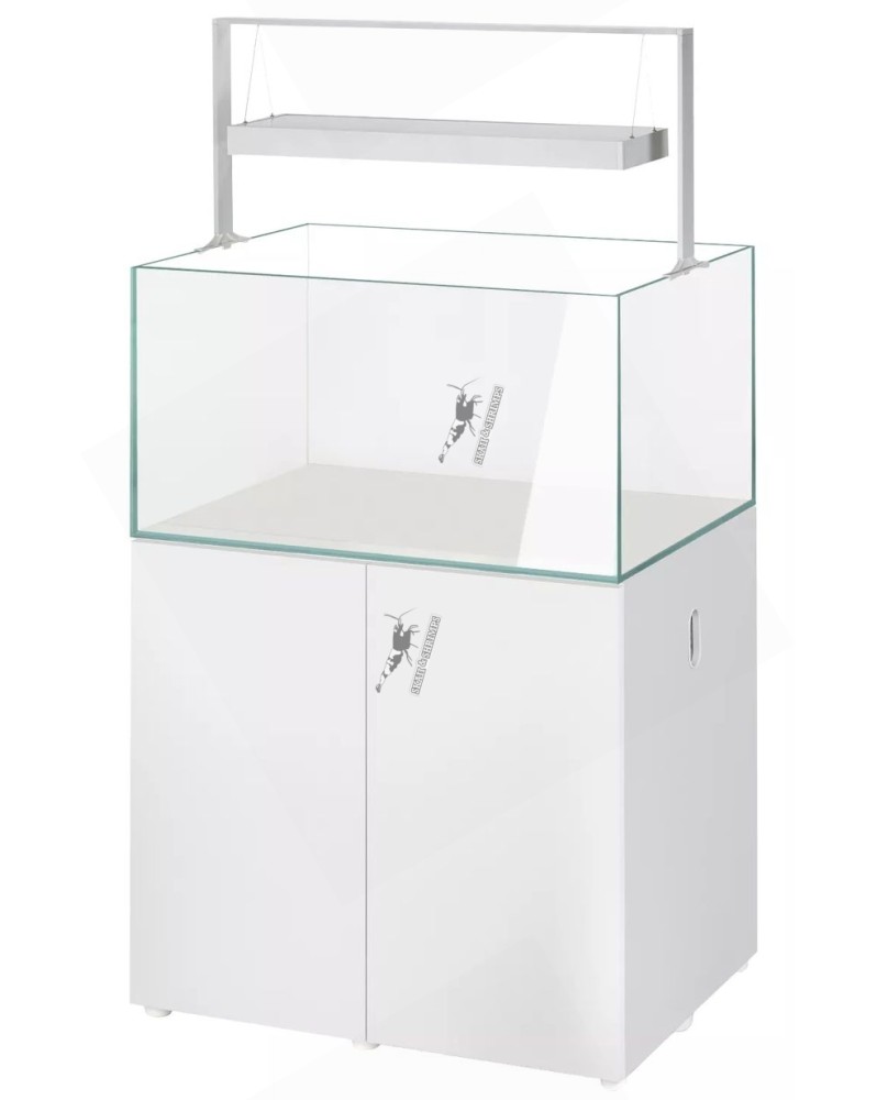 Aquael Ultrascape 90 Snow KIT complet aquarium et meuble