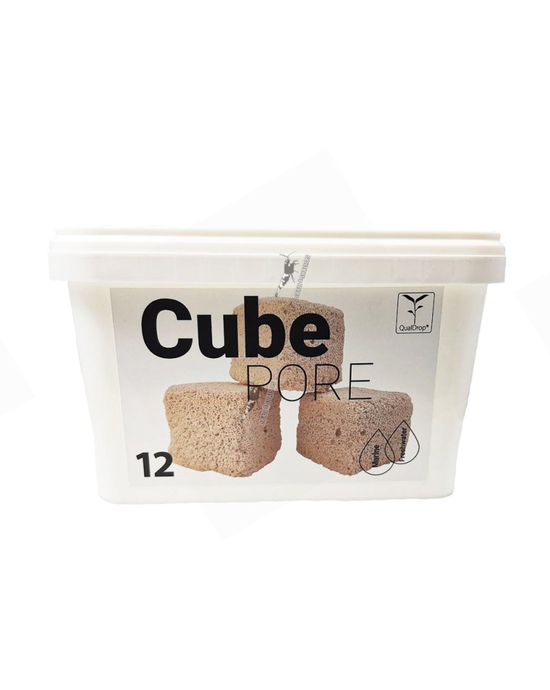CubePore materiau filtrant ceramique 4x4x4 cm