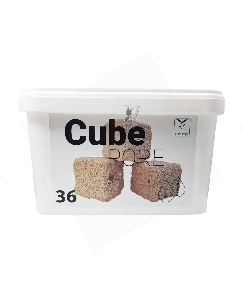 CubePore materiau filtrant ceramique 4x4x4 cm