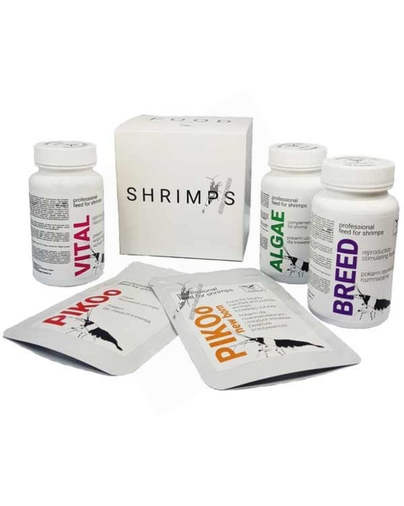 Kit 6 aliments pour crevettes Qualdrop
