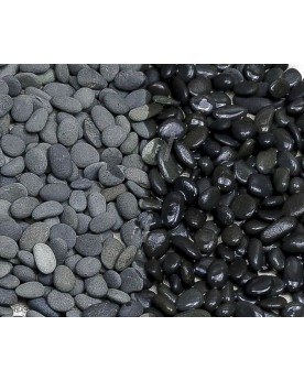 Galet de riviere noir - vendu au kilo
