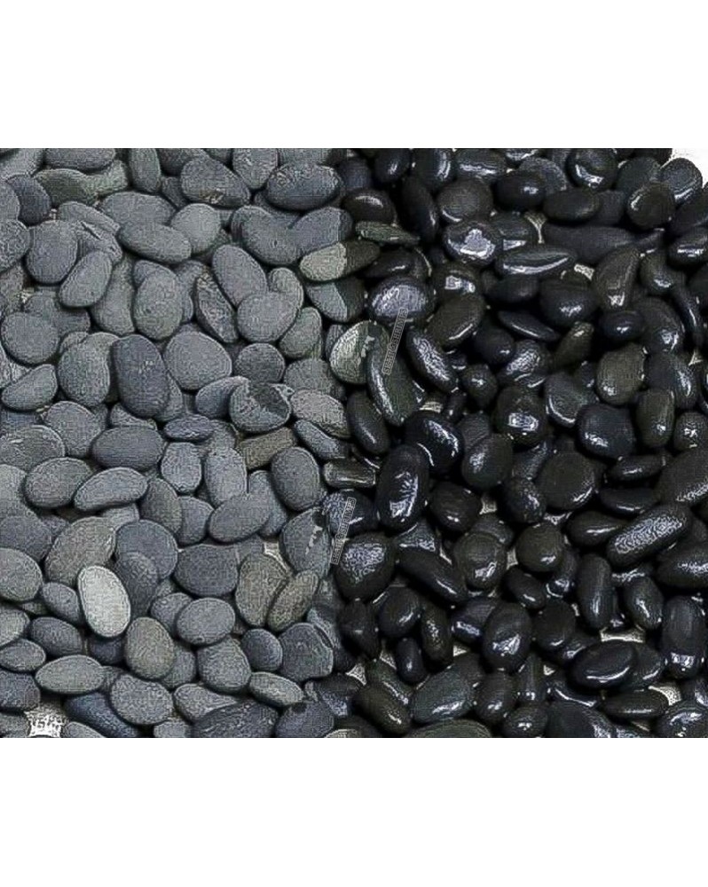 Galet de riviere noir - vendu au kilo