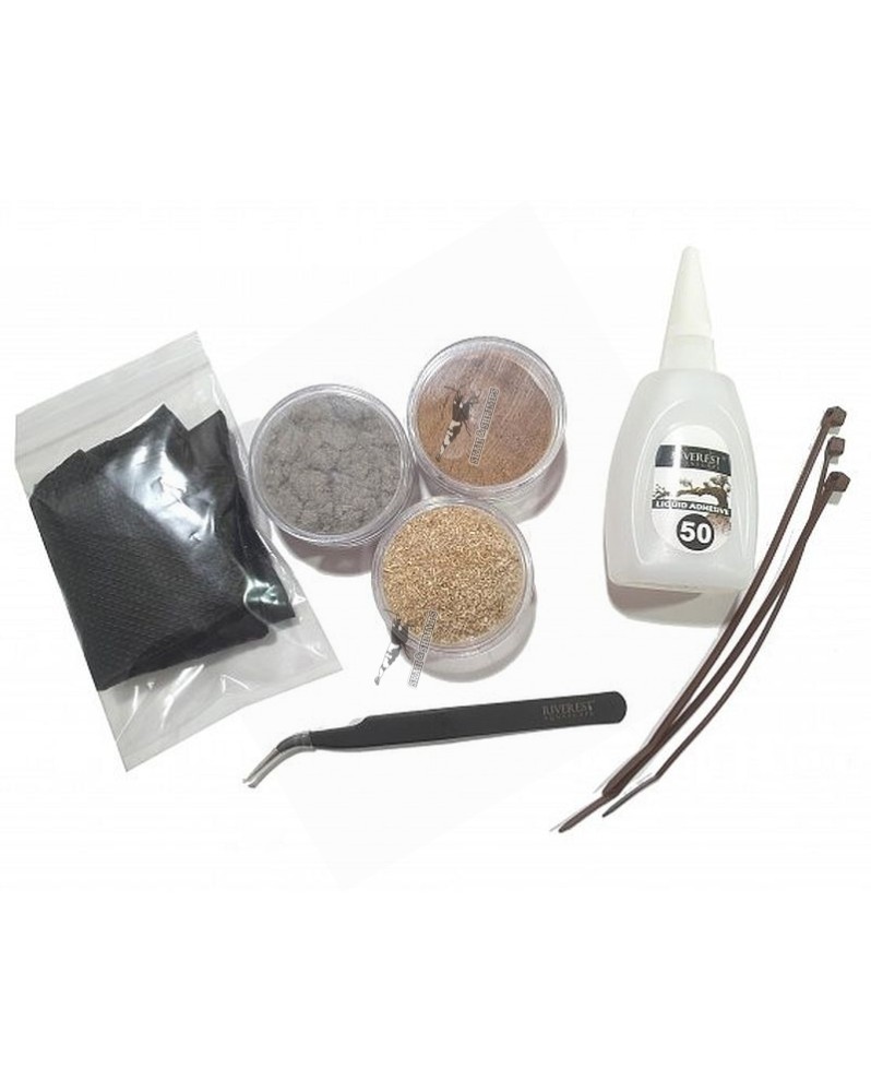 Set pour collage hardscape avec outils et pate grise