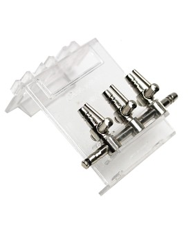 Robinet metal 3 voies avec accroche pour aquarium