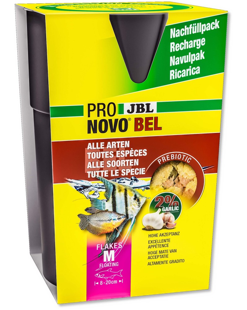 Flocons prebiotiques pour poissons 8-20 cm