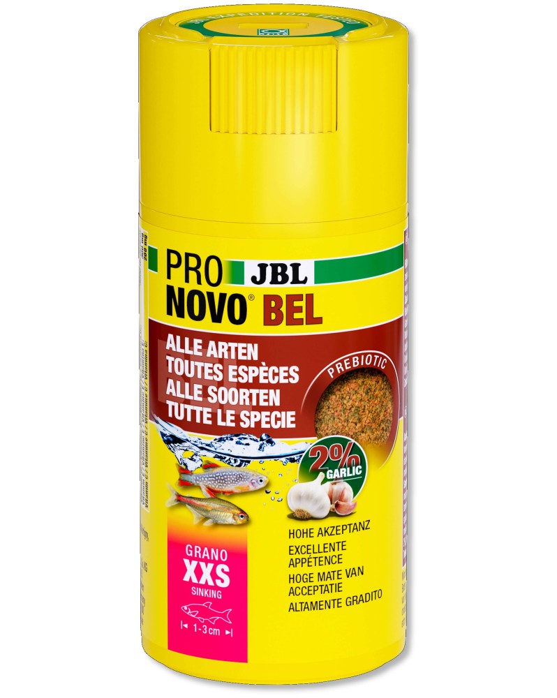 Granules prebiotiques XXS pour poissons 1-3 cm