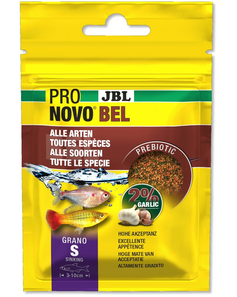 Granules prebiotiques S pour poissons 3 a 10 cm