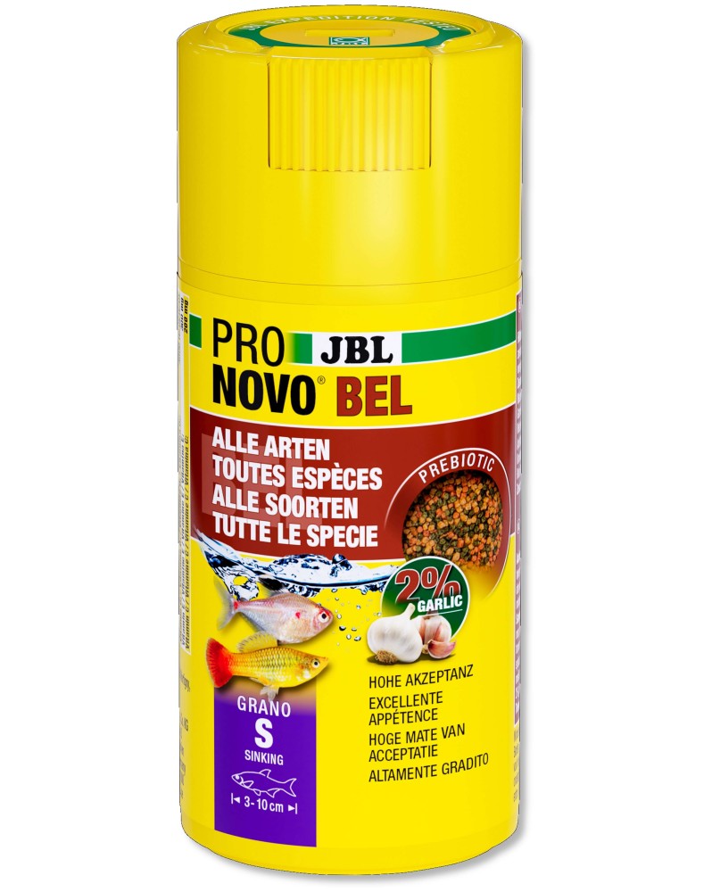 Granules prebiotiques S pour poissons 3 a 10 cm