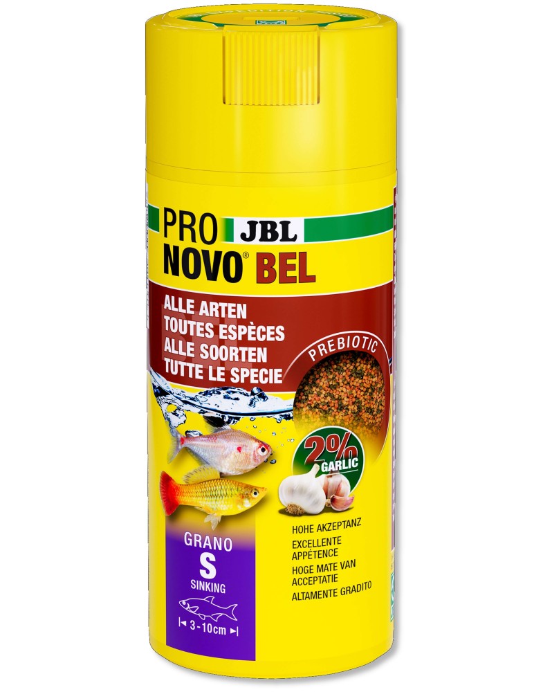 Granules S prebiotique pour poissons 3 a 10 cm