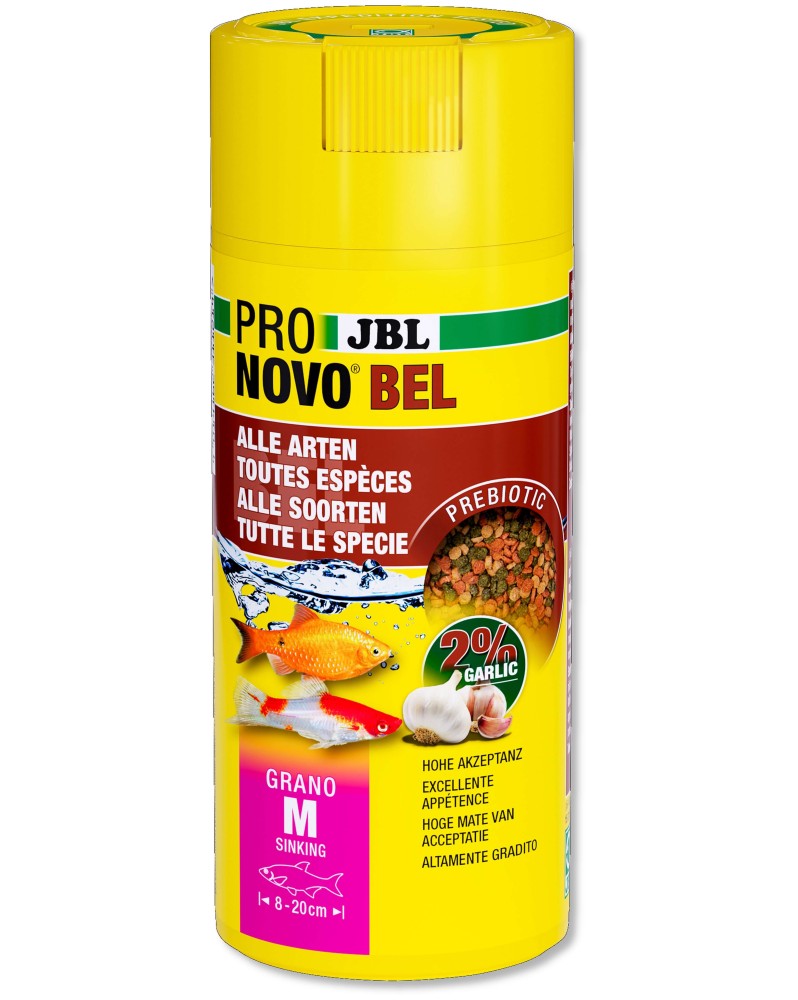 Granules prebiotiques M pour poissons 8-20 cm