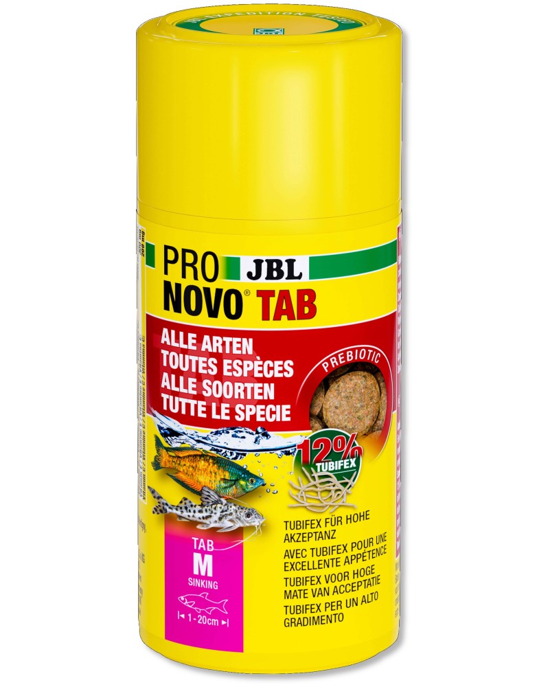 Comprime pour poissons taille M 1-20 cm