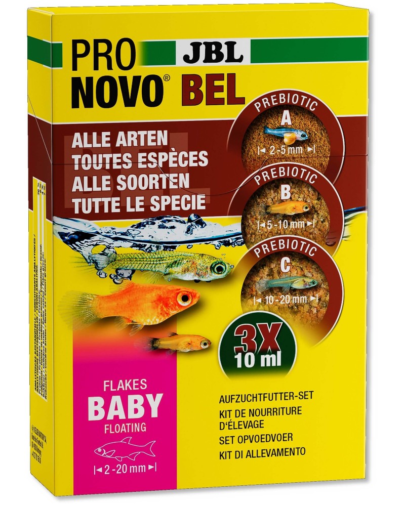 Flocons pour alevins 2 a 20 mm - 3 sachets