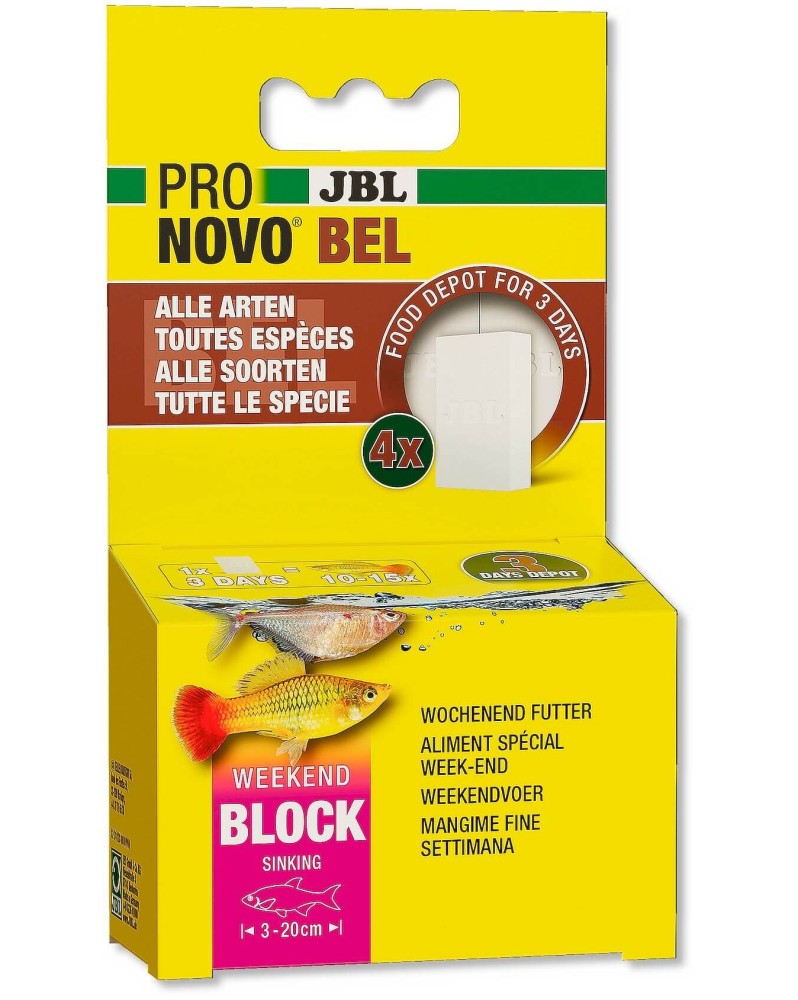 Bloc nourriture pour poissons reserve 3 jours