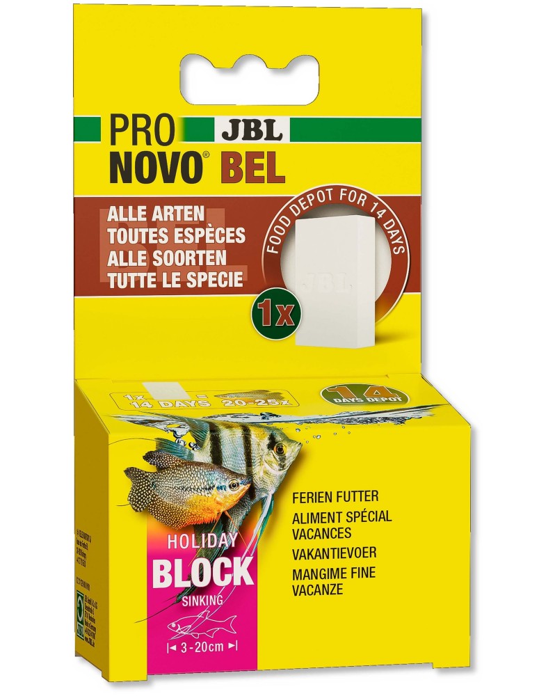 Bloc nourriture pour poissons 14 jours