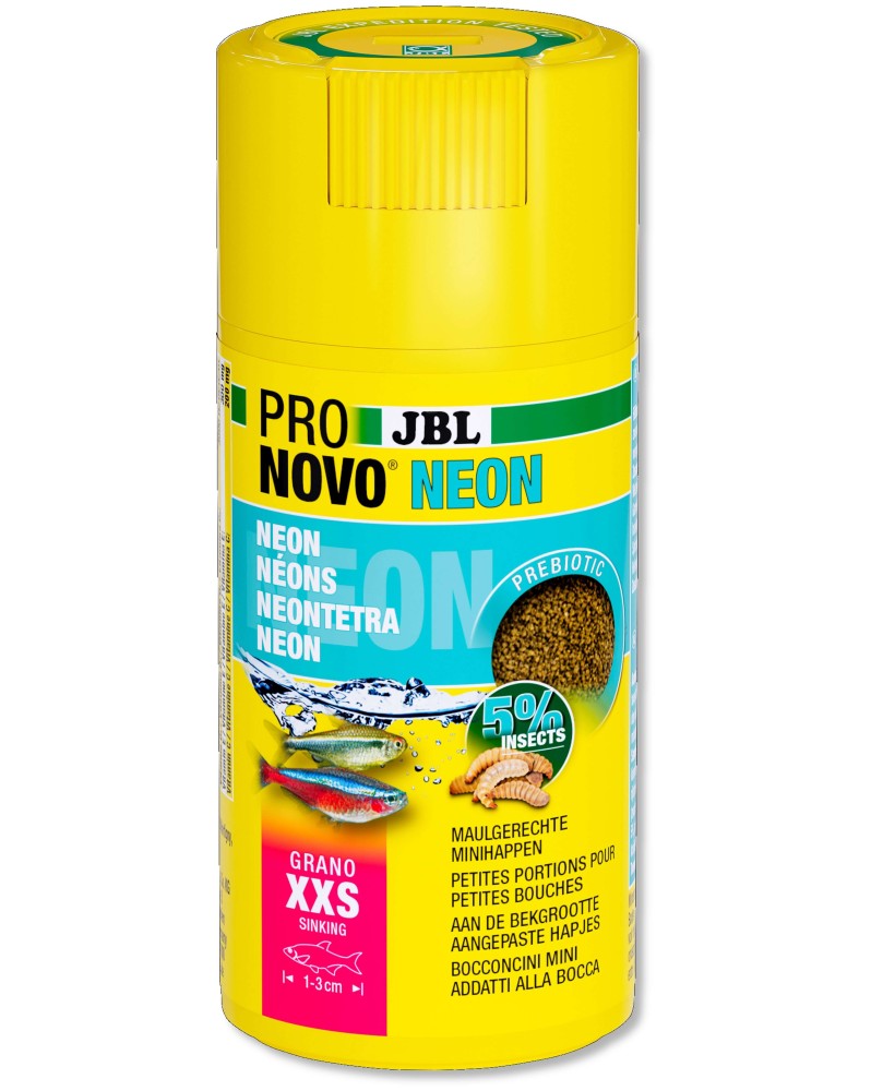 Granules prebiotiques XXS pour neons et petits characins