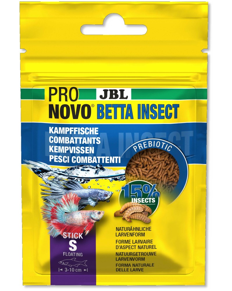Batonnets prebiotiques pour betta 3 a 10 cm