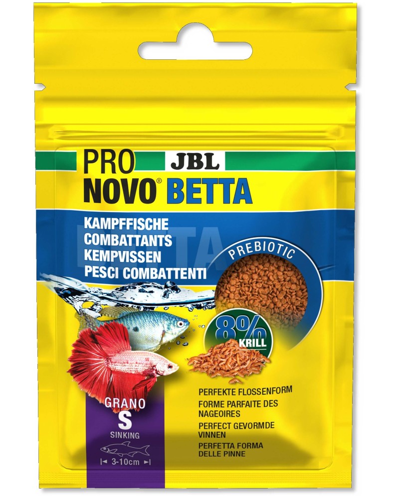 Granules S pour combattants 3 a 10 cm, prebiotiques