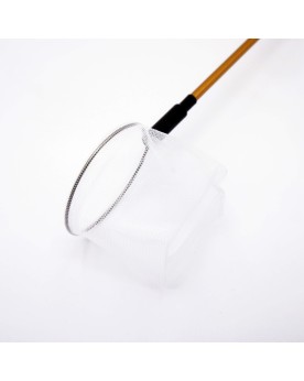 Epuisette de selection manche dore filet mailles fines