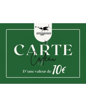 Carte cadeau 10 EUR sur carte cartonee 150x110 mm