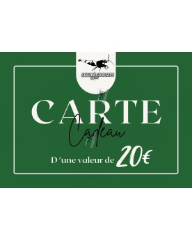 Carte cadeau 20 EUR carte cartonnee personnalisee 150x110