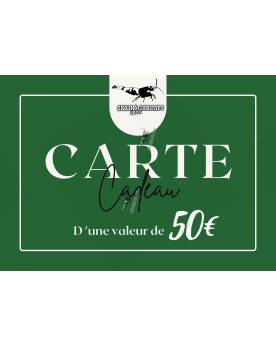 Carte cadeau 50 euros - carte cartonee personnalisee