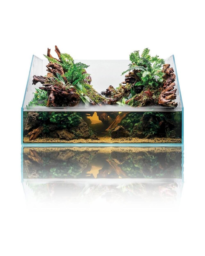 Paludarium verre UNS 60E 60x36 front14 back36