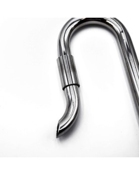 Tuyau Inox InOut 9/12 mm avec rejet rotatif et ventouses