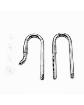 Tuyau Inox InOut 9/12 mm avec rejet rotatif et ventouses