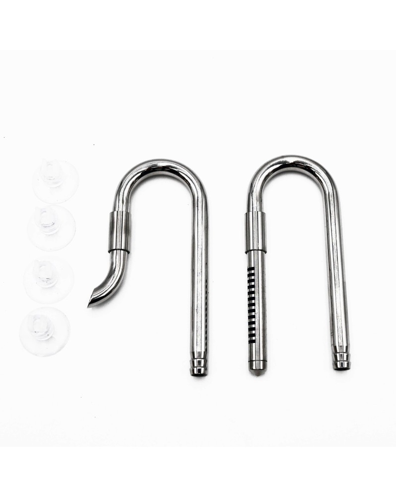 Tuyau Inox InOut 9/12 mm avec rejet rotatif et ventouses