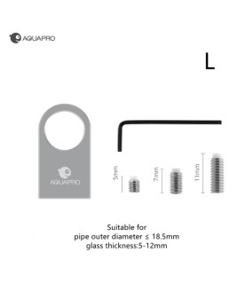 Support inox pour pipe 13 et 17 mm