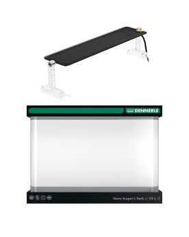 Aquarium Dennerle 55L avec rampe LED Chihiros A2