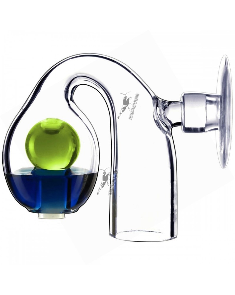 CO2 Checker Viv Double Ball en verre a ventouse