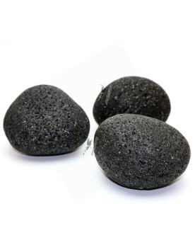 Black Lava Pebbles - galets volcaniques gris pour aquarium