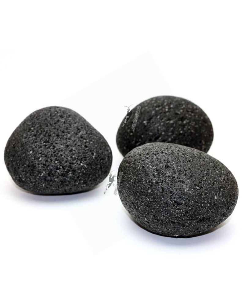 Black Lava Pebbles - galets volcaniques gris pour aquarium