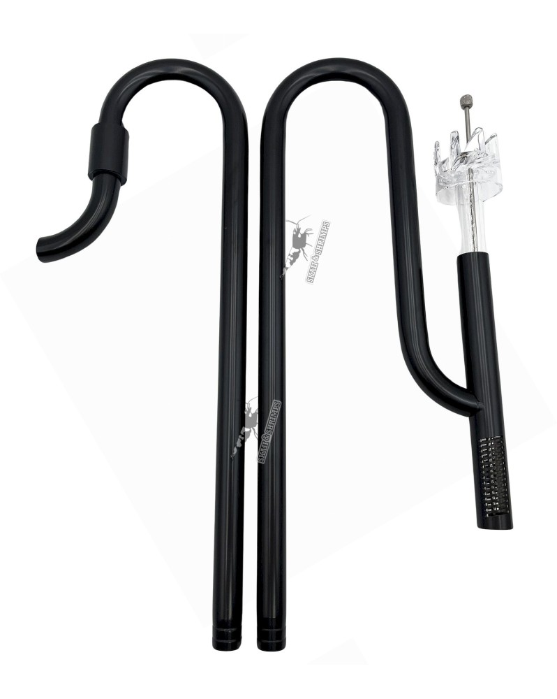 Pipes Inox Black InOut avec Skimmer reglable 12-16 mm