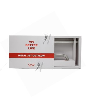 Viv Metal Jet Outflow 17mm - canne inox mate