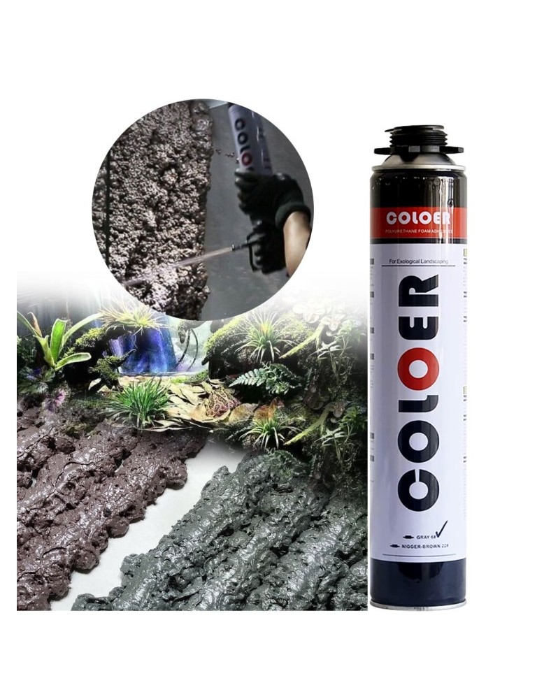 Mousse expansive pour paludarium, terrarium et aquarium