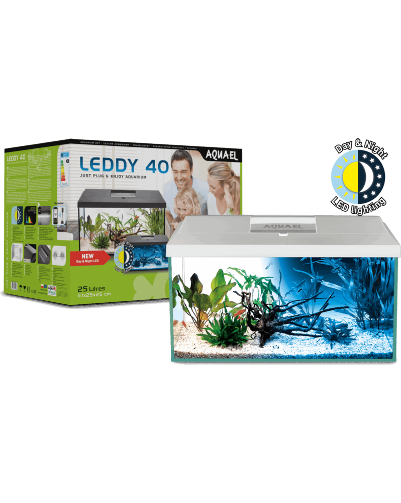 Aquarium complet AQUAEL 25L avec eclairage LED
