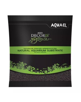 Gravier noir brillant Aquael 2-3 mm pour aquarium