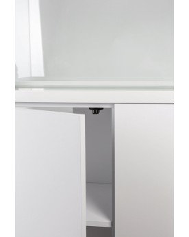 Meuble Aquael OPTISET 125, design minimaliste, portes push pull