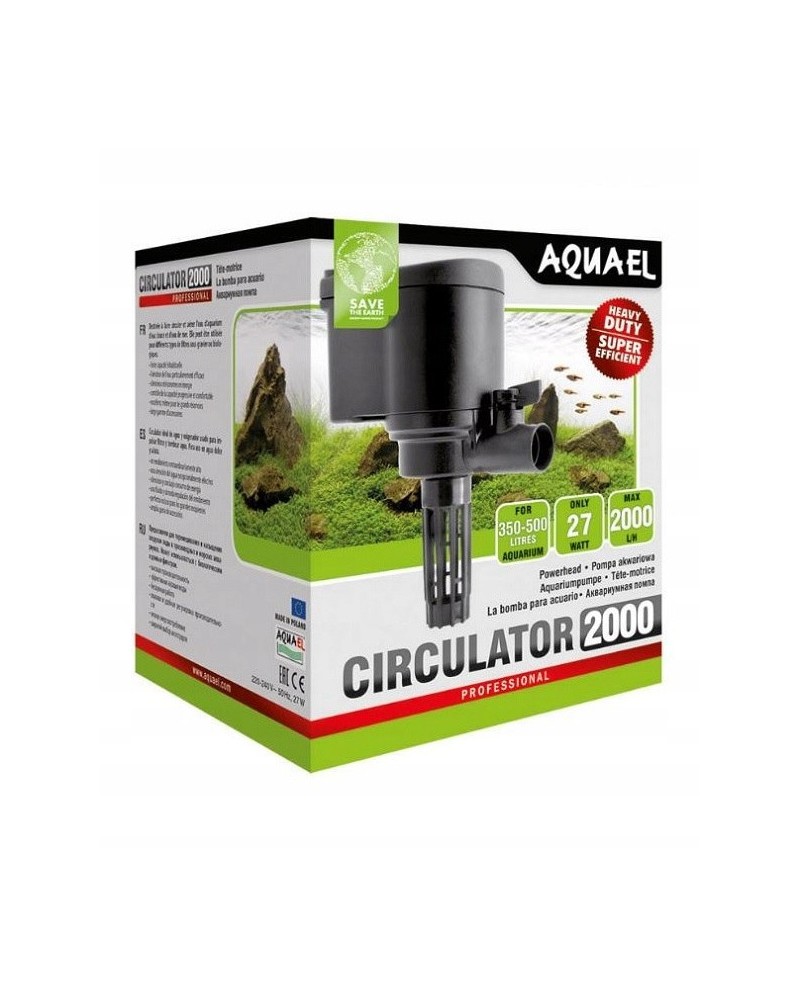 Pompe de brassage Aquael Circulator 2000 pour aquariums 500L