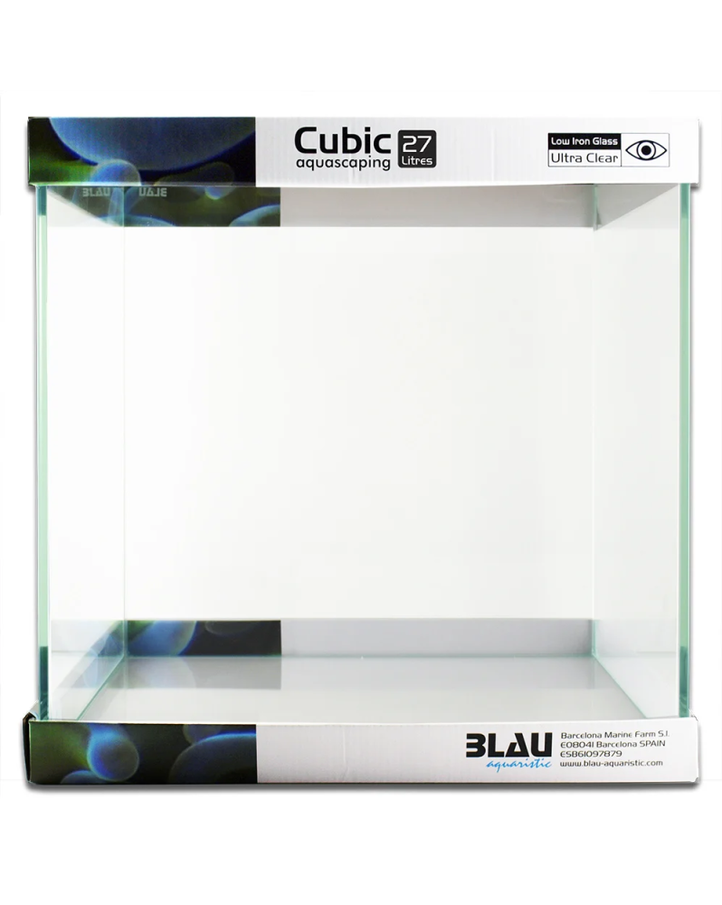 Aquarium Blau Cubic 30x30x30 cm verre Ultra Clear