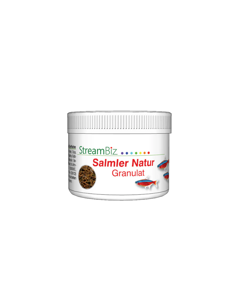 Granules proteinees pour petits characides